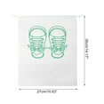 thumbnail image 4 of Unique Bargains 10 Pcs Sneakers Pattern Dustproof Shoe Dust Bag Shoes Storage Bag Travel Drawstring Storage Bag White, 4 of 5