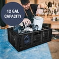 thumbnail image 5 of CleverMade 46L Pro-Grade Collapsible Storage Crate, Heavy Duty Storage Bin - Black, 5 of 10
