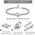 thumbnail image 2 of Adjustable Cremation Jewelry Rose Flower Urn Bracelet for Ashes for Women Urn Keepsake Memorial Bracelet Urn Bangle Ashes Holder, 2 of 7