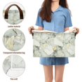 thumbnail image 5 of Yayeee Foldable Storage Basket for Shelves Waterproof Cloth Bins with Handles, Gray Marble Pattern, 5 of 7