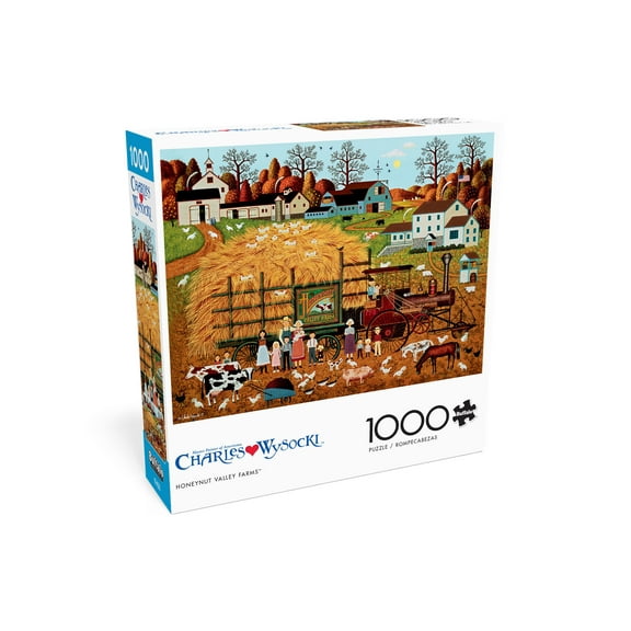 Buffalo Games 1000-Piece Honeynut Valley Farm Interlocking Jigsaw Puzzle for Adults Ages 14 