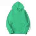thumbnail image 5 of Mens Hooded Sports Tracksuit Unisex Two-Piece Running Set Long Sleeve Pullover Hoodies and Sweatpants, for Winter Training and Casual Streetwear,Mint Green,XL, 5 of 7