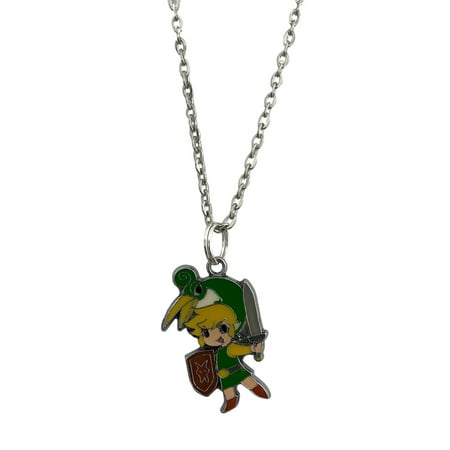 Legend of Zelda Link Cartoon Character Charm Pendant Necklace