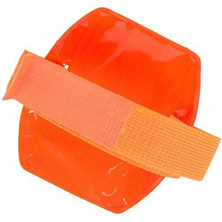 Neon Orange Adjustable Elastic Arm Band Strap