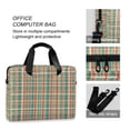 thumbnail image 4 of FORMRS 16" Laptop Bag Carrying Sleeve Case with Handle Travel Shoulder Briefcase, Red Green Tartan Pattern, 4 of 8