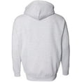 thumbnail image 2 of Independent Trading Co. Heavyweight Full-Zip Hooded Sweatshirt, L, Grey Heather, 2 of 3