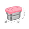 thumbnail image 3 of Boovnll Food Storage Containers with Lids, 304 Stainless Steel Crispers Bento for Dipping Dishs, Kitchen Storage, Food Storage Containers, Food Containers with Lids, 3 of 5