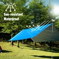 thumbnail image 2 of Lona de acampada 9.8 * 9.8ft Multifuncional Lona impermeable para acampar Hamaca Sombrilla Carpa Ref Tomshoo Lona de acampada, 2 of 7