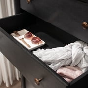 My Texas House Monroe 5-Drawer Dresser, Raven Black Oak Finish