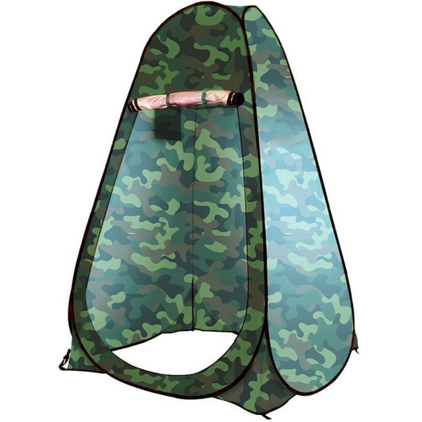Carpas De Baño Al Aire Libre Carpa de ducha de campamento Carpa de baño plegable para vestidor Resistente a rasgaduras (camuflaje) Ehuebsd Para Estrenar