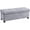 Gray, variant on Ornavo Home 43 Inch Folding Storage Ottoman with Storage Bench, Long Large Storage Ottoman Bench, Storage Chest, Foot Rest Stool, Bedroom Bench with Storage
