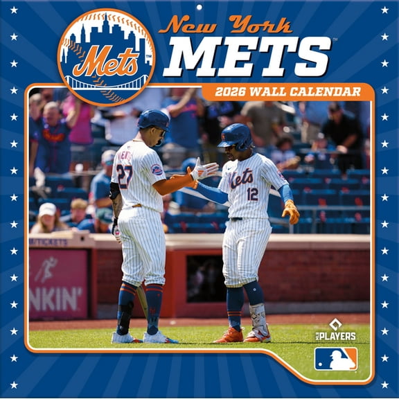 New York Mets 2026 12x12 Team Wall Calendar, (Paperback)