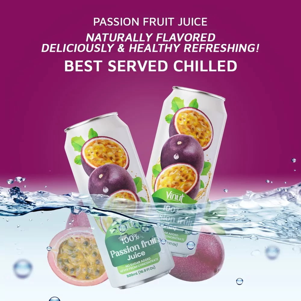 Vinut 16.9 fl oz 100% NFC Passion Fruit Juice Drink (No Sugar Added)