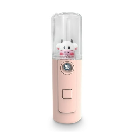 

5Pcs Face Moisturizing Mist Sprayer 30ml Power-off Rechargeable Humidifier Camping Button Operation Beauty Supplies