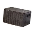 thumbnail image 2 of Cesta tejida para guardar cosas, cesta portátil para guardar artículos diversos, cesta de ratán sintético para guardar cosas, para despensa y revistas M, 2 of 8