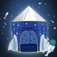 thumbnail image 3 of Kids Rocket Style Carpa Playhouse Interior y exterior Casa pequeña Cápsula espacial Yurt Castle Amazon TUNC Sencillez, 3 of 4