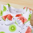 thumbnail image 3 of GRNSHTS Toddler Girl Swimsuits Infant Bathing Suit Bikini Sets 2Pcs Summer Beach Outfit Watermelon Printed Vest Top Shorts Clothes 12-18 Months, 3 of 8
