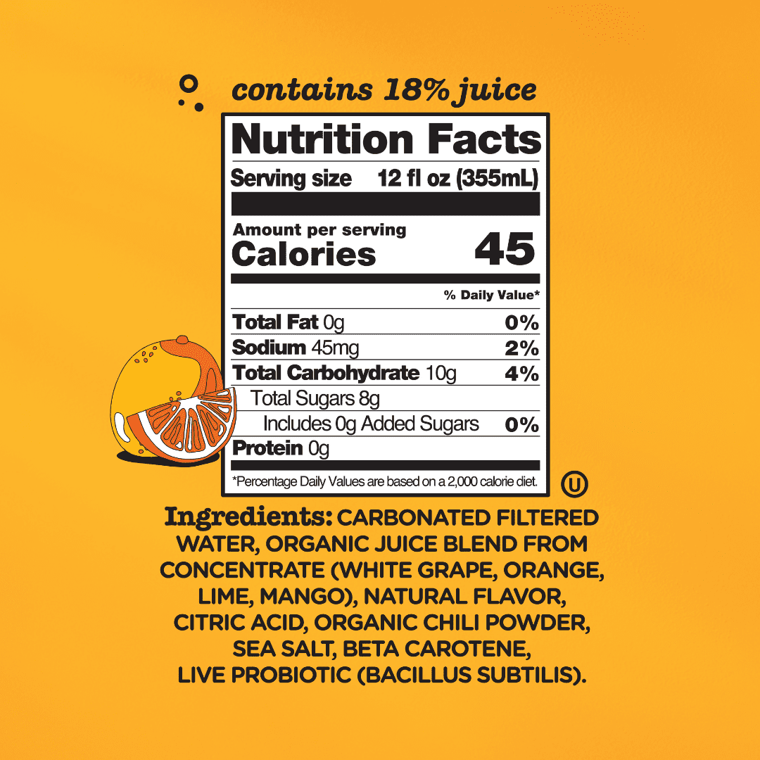 (2 pack) Culture Pop Soda Orange Mango, Probiotic Soda, 12 fl oz