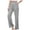 Gray, variant on Women's Comfy Stretch Drawstring Wide Leg Lounge Casual Pants Pajamas Bottoms Dance with 2 Pockets