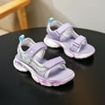 thumbnail image 5 of Girls Beach Sandals Open-Toe Summer Outdoor Child Sport Sandals Athletic Lightweight(Toddler/Little Kid/Big Kid), 5 of 11