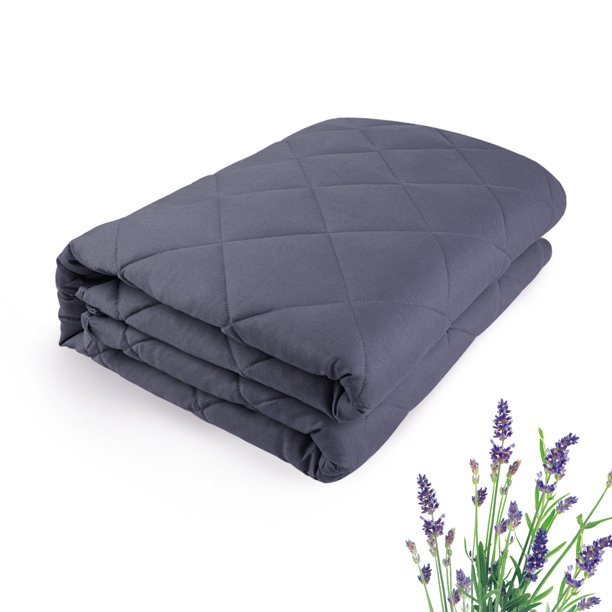 Lavender Weighted Blanket(60" x80",15 lbs) 100% Cotton Material with