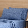 thumbnail image 4 of Mainstays 100% Cotton Extra Soft Jersey Pillowcase Set, Standard/Queen, Blue Crackle, 2 Pieces, 4 of 7