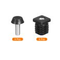 thumbnail image 3 of 4 Set Leveling Feet, M8x20x20mm Rectangle Furniture Leg Leveling Fit Hole 30mm for Table Chair Furniture, 3 of 6