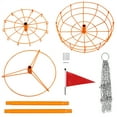 thumbnail image 4 of Alden Design 12-Chain Disc Golf Goal for Target Practice, Orange, 4 of 8