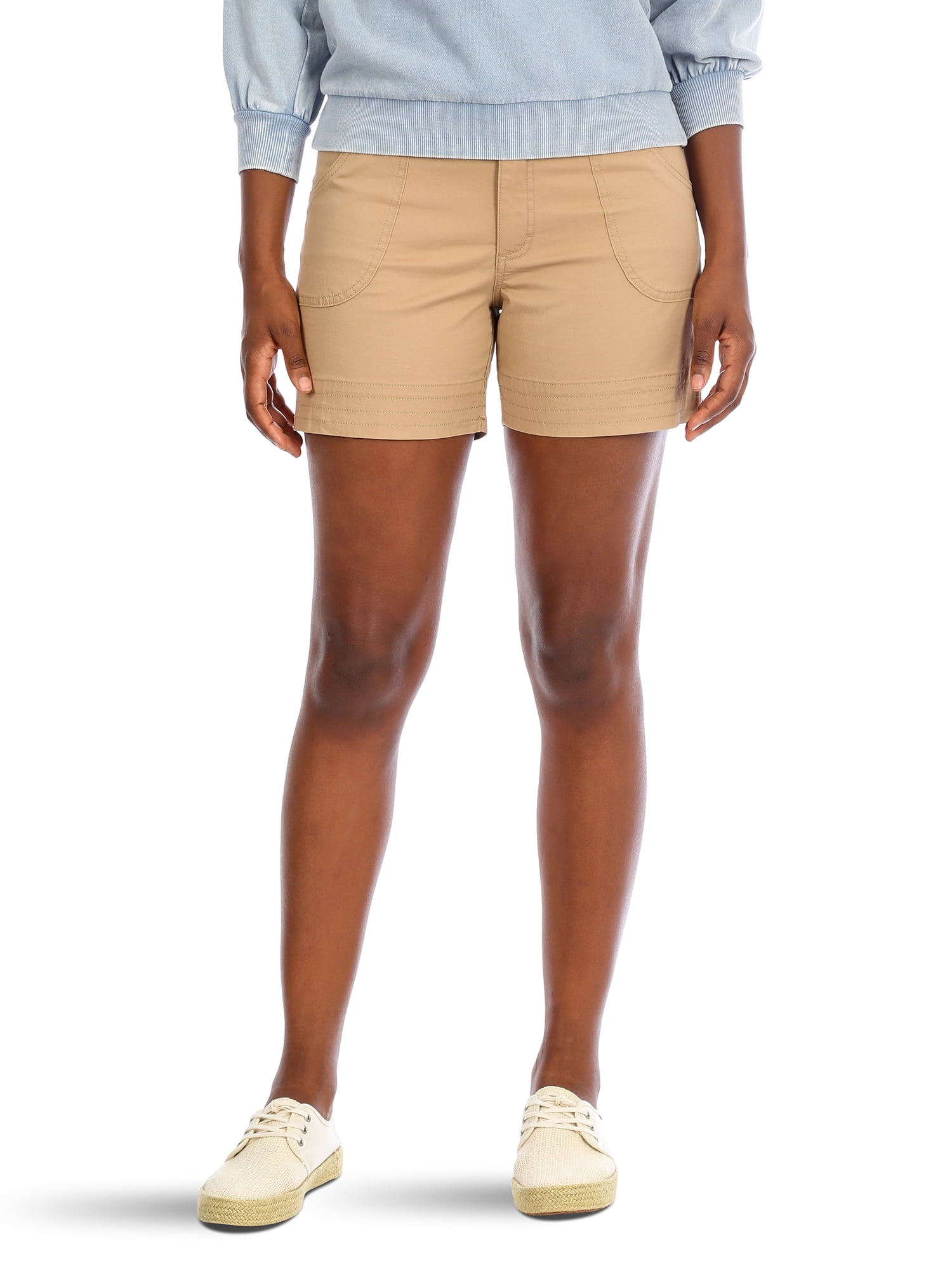 womens lee mid rise shorts