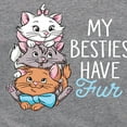 thumbnail image 3 of Disney - The Aristocats - My Besties Have Fur - Toddler & Youth Girls Raglan Graphic T-Shirt, 3 of 5