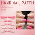 thumbnail image 3 of RAGUPEL 24Pcs Glue on Nails for Women,Diamond-Accented Press on Nails Coffin,Gold Glitter Stick on Nails,Fake Nails for Dating,Party,Taking Pictures,Daily Life,Style3, 3 of 7