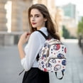 thumbnail image 6 of FORMRS Mini Backpack Purse for Women Quilted Travel Daypack Casual Shoulder Bag, Cartoon American Football Helmets, 6 of 7