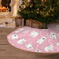 thumbnail image 5 of Sikiie Pink Cartoon Bear Christmas Tree Skirt, Christmas Tree Decorations, Christmas Decor, Tree Mat Decoration(30-48IN)-36", 5 of 6