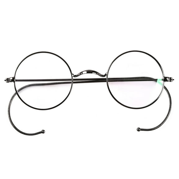 Agstum Retro Small Round Gold Wire Rim Eyeglasses Optical Glasses Frame with Cable Arms