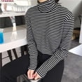 thumbnail image 4 of Striped Slim Full Sleeves Tees For Womens Fashion Casual Basic Chiffon Tops Blouses XXL, 4 of 6