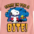 thumbnail image 3 of Peanuts - Snoopy Come In For A Bite - Toddler & Youth Girls Short Sleeve Graphic T-Shirt, 3 of 6