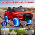 thumbnail image 5 of Roromall 24V 2 Seater Ride On Truck for Kids, Battery Powered Vehicle Toddlers Ride On Car Toy with Remote Control, Trunk, Handle, Battery Display, LED Lights, Music, Electric Car for Boys Girls, 5 of 7
