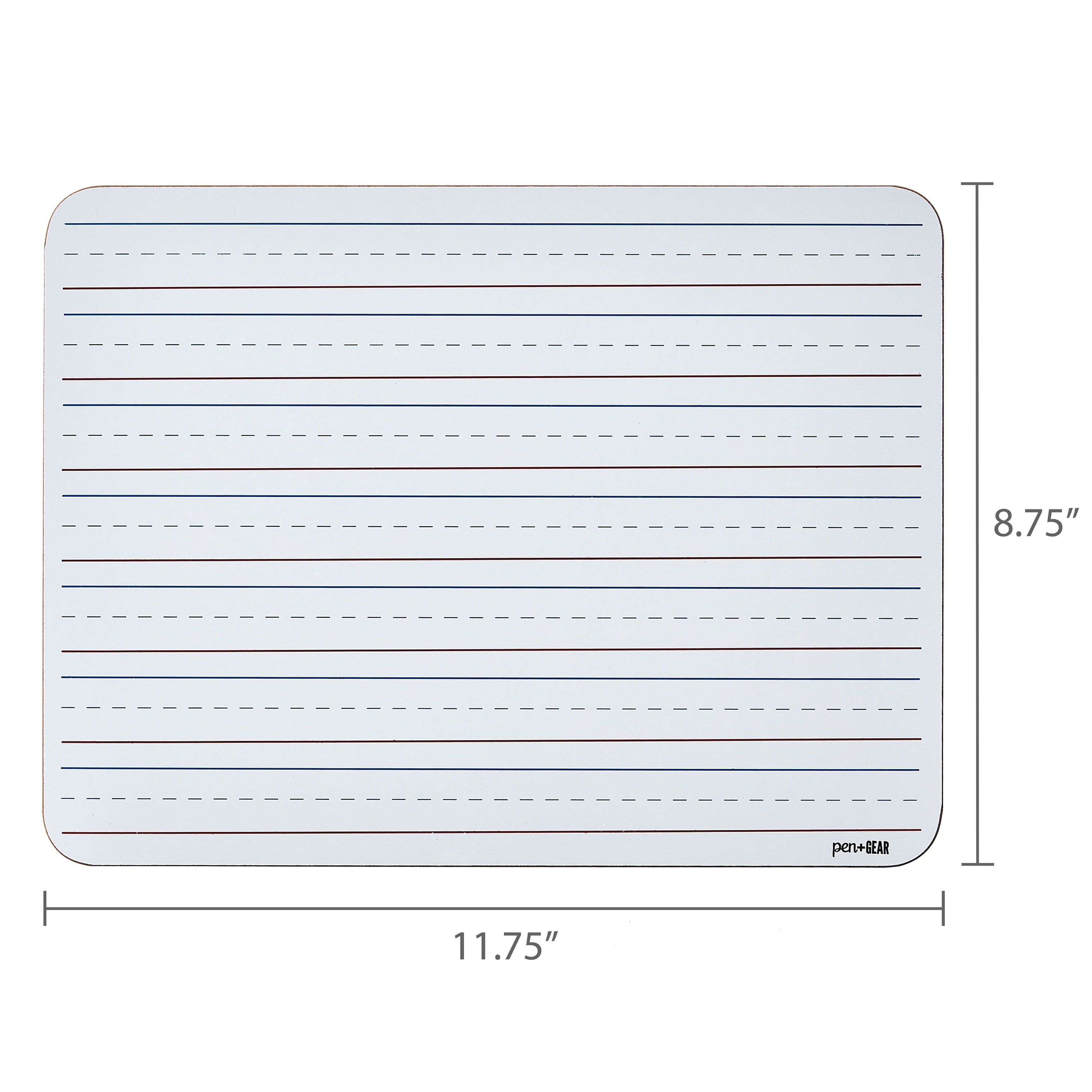 Pen+Gear Dry Erase Learning Board Whiteboard, 8.9 in x 11.8 in