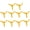 Yellow, variant on 10PCS 3-Blade Propeller 70mm 2mm Hole Plastic RC Plane Drone Blades for DIY Boat Car Rotating Accessories