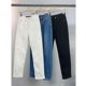 thumbnail image 3 of 2024 principios de primavera nuevo king pantalones vaqueros de pierna recta elásticos y de felpa con nueve cuartos de longitud, cintura alta para mujer y efecto adelgazante, 3 of 5
