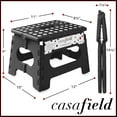 thumbnail image 3 of Casafield 9" Folding Step Stool with Handle (Set of 2) - Black, Collapsible Foot Stool for Adults, 3 of 8