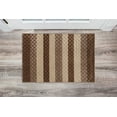 thumbnail image 2 of Linon Evolution Trellis Stripes Power Loomed Polyester 2'x3' Rug in Beige, 2 of 4