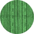 thumbnail image 1 of Ahgly Company Indoor Round Oriental Emerald Green Modern Area Rugs, 4' Round, 1 of 4