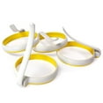 thumbnail image 1 of OUSITAID 4Pcs Fried Egg Ring Silicone Heat Resistant Egg Cooking Ring  Non-Stick Pancake Mold with Handle Kitchen Breakfast Gadget for Making Sandwich Hamburger Cake Pizza, 1 of 9