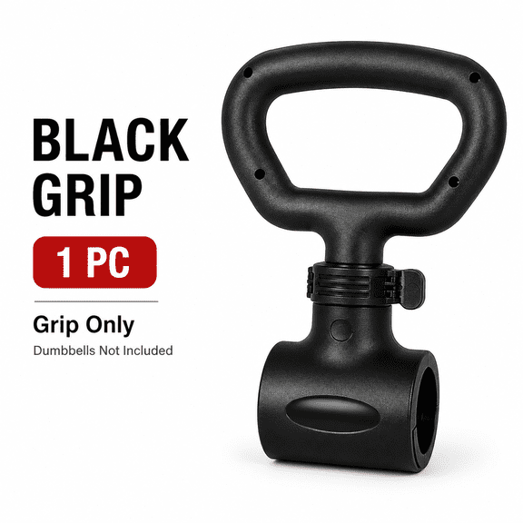 Kettlebell Grip Dumbbell Converter Handle, Portable Dumbbell Clamp Attachment With Rotating Grip, Home Gym Strength Training Accessory For Squats, Lunges, Swings And Full Body Workout