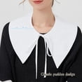 thumbnail image 3 of CAILDANL Fake Collar Detachable Blouse False Collar Half Shirts Collar Little Shawl Top Elegant for Women Girls, 3 of 7