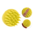 thumbnail image 4 of Unique Bargains 1 Pc Handheld Hair Shampoo Brush for Head Massage 3.46"x3.46" Yellow, 4 of 6