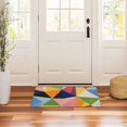 thumbnail image 3 of Yayeee Doormat for Indoor Entrance 32" x 20" Non Slippery Floor Rug, Minimalist Triangles, 3 of 8