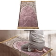 thumbnail image 4 of serony Prayer Rug Decoration Exquisite Polyester Nonslip for Eid Travel Meditation Pink, 4 of 9