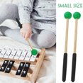 thumbnail image 3 of 1 Paire de Maillets de Tambour pour Bloc Xylophone et Glockenspiel avec Poignée Ronde, 3 of 9